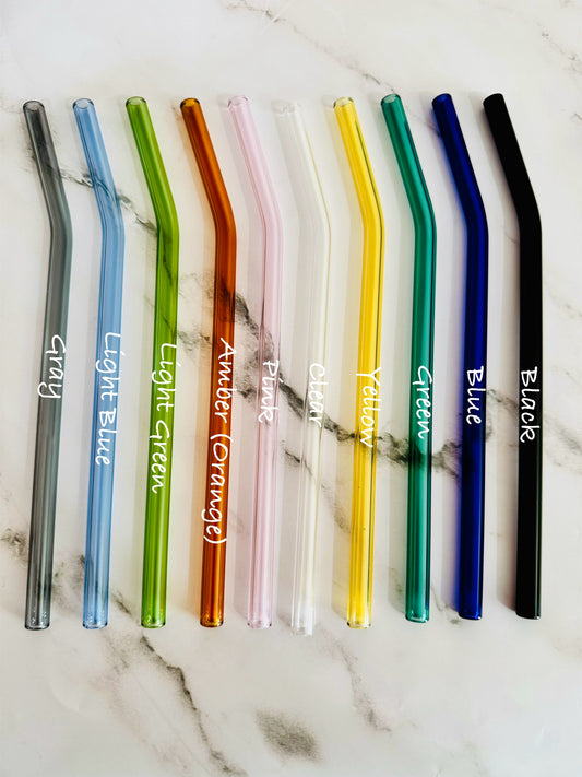 Bent Glass Straws