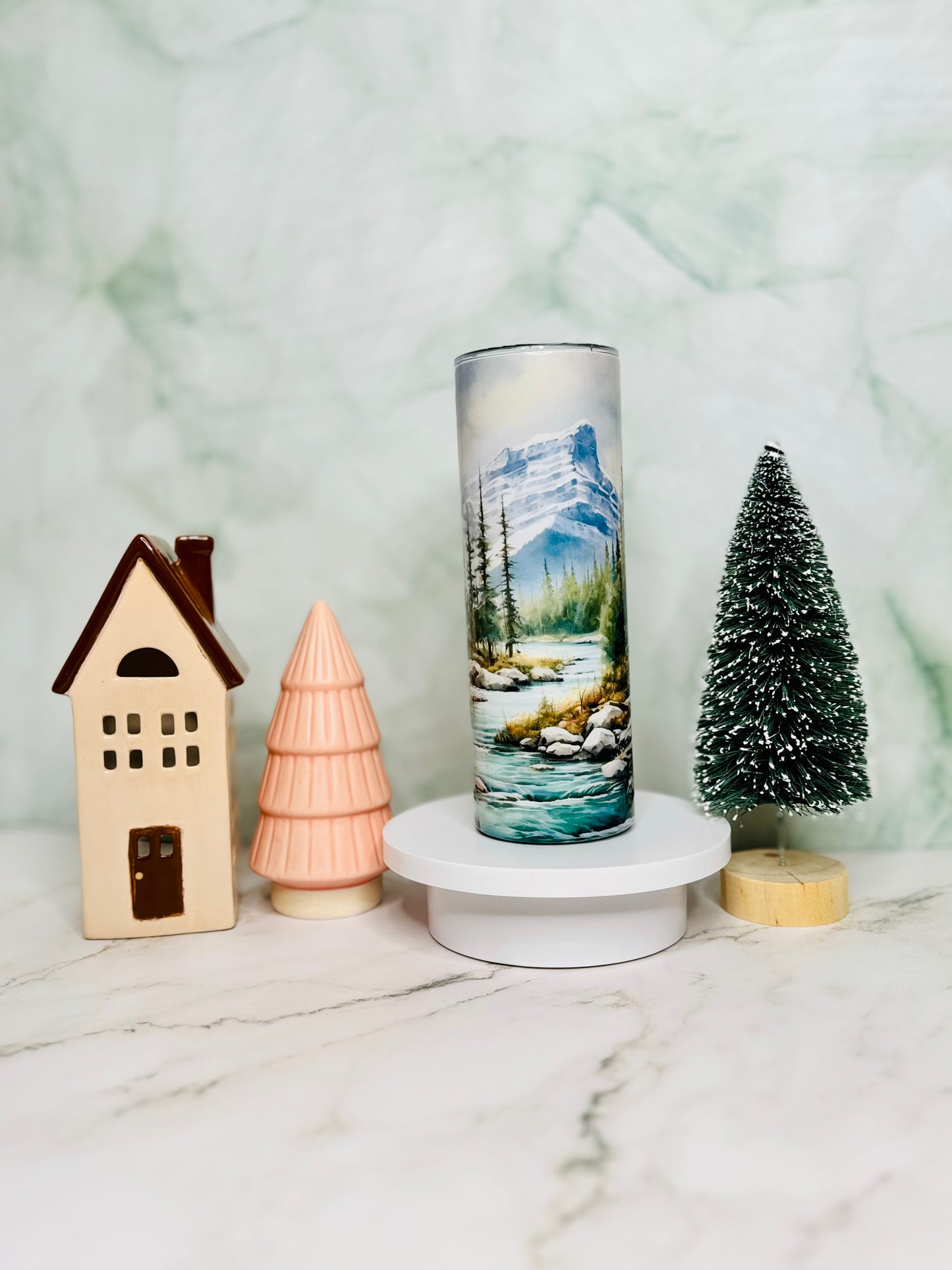 Watercolor Banff 20oz Skinny Tumbler