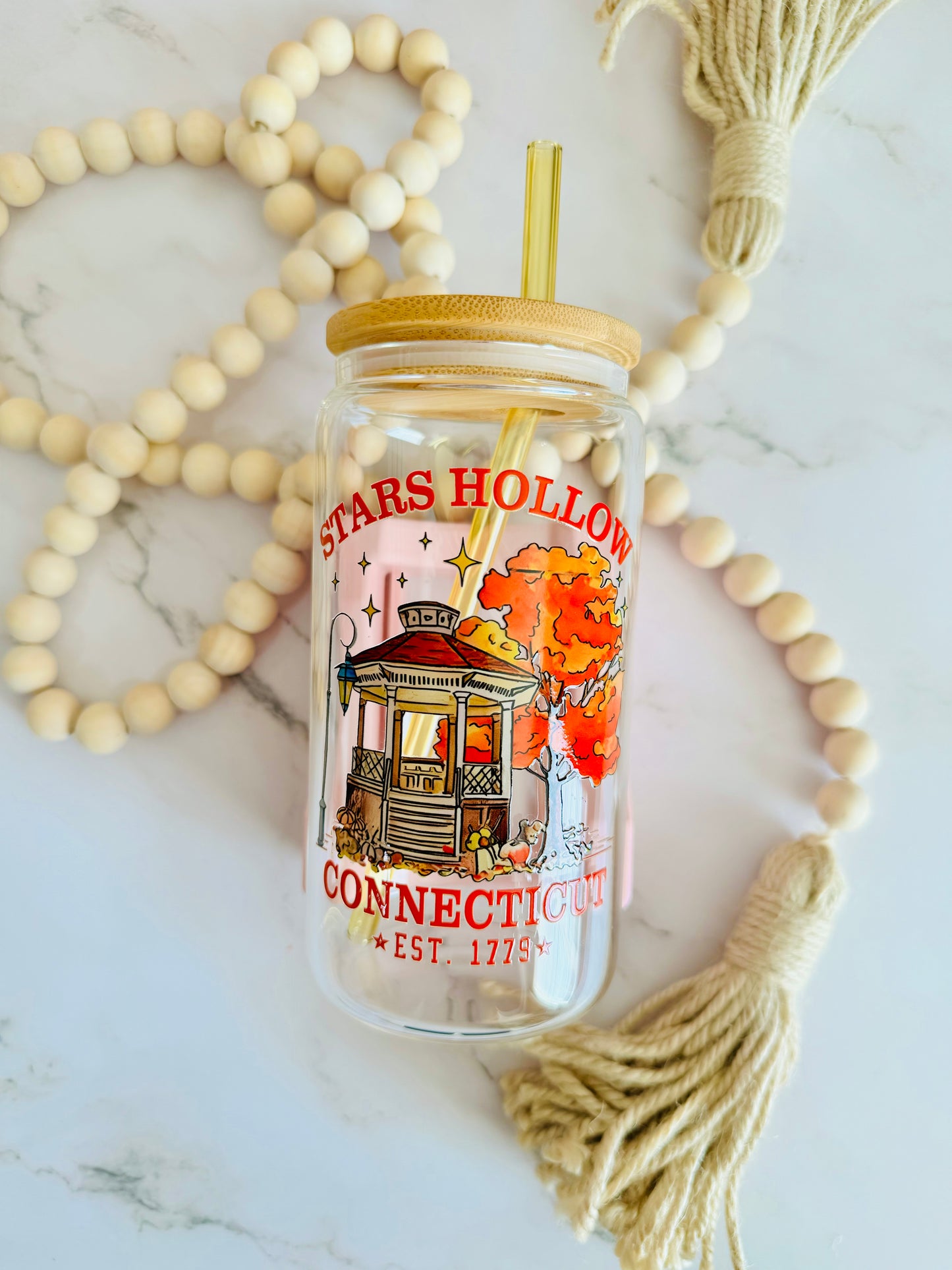 Stars Hollow 16oz Glass Can